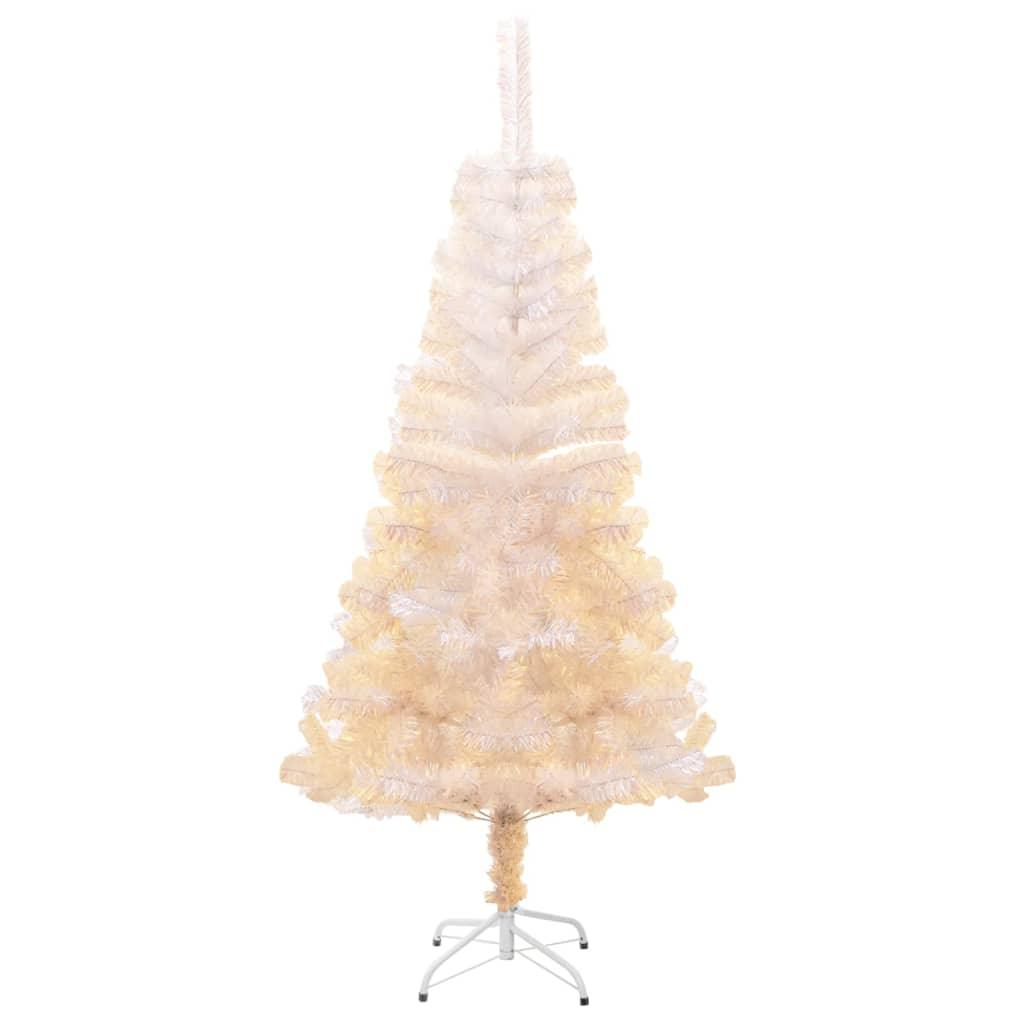 Artificial Christmas Tree with Iridescent Tips White 5 ft PVC at Set Shop and Smile