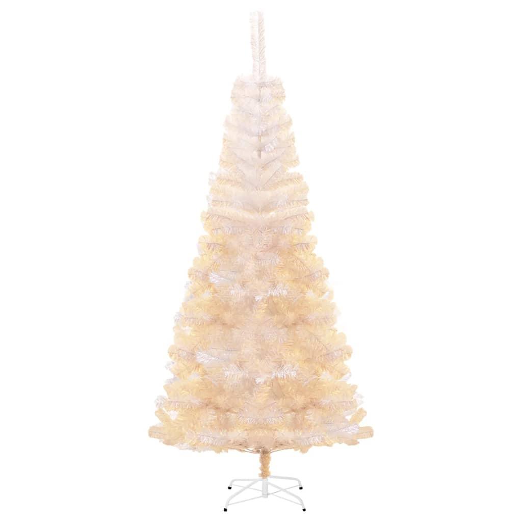 Artificial Christmas Tree with Iridescent Tips White 6 ft PVC at Set Shop and Smile