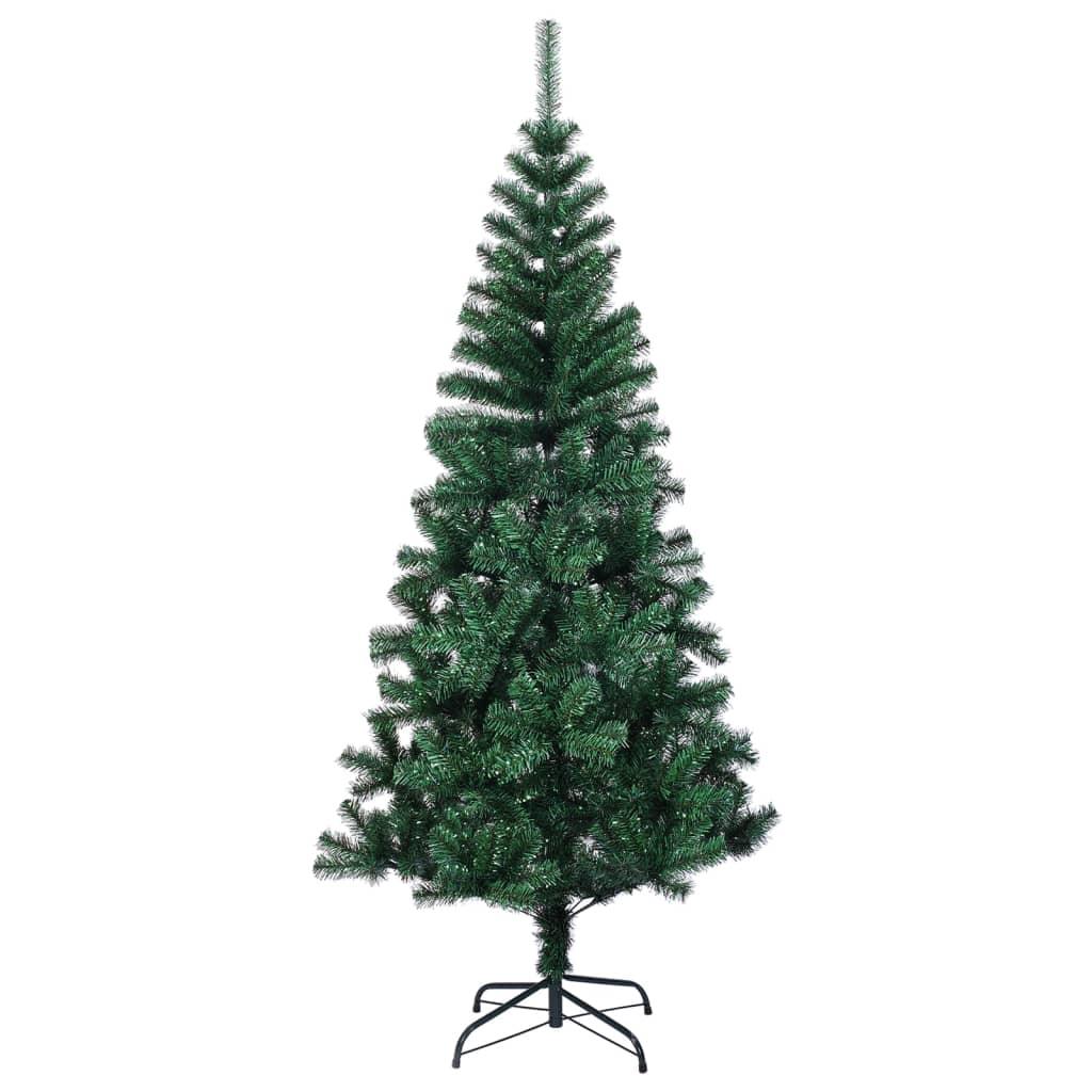 Artificial Christmas Tree with Iridescent Tips Green 6 ft PVC at Set Shop and Smile