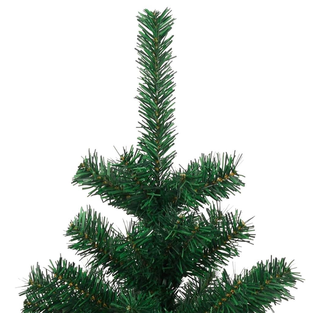 Swirl Christmas Tree with Stand and LEDs Green 5 ft PVC at Set Shop and Smile