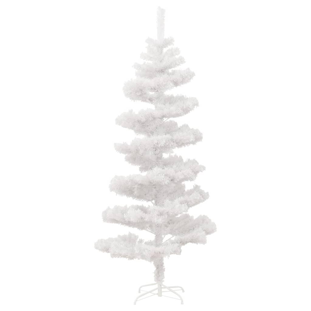 Swirl Christmas Tree with Stand and LEDs White 5 ft PVC at Set Shop and Smile