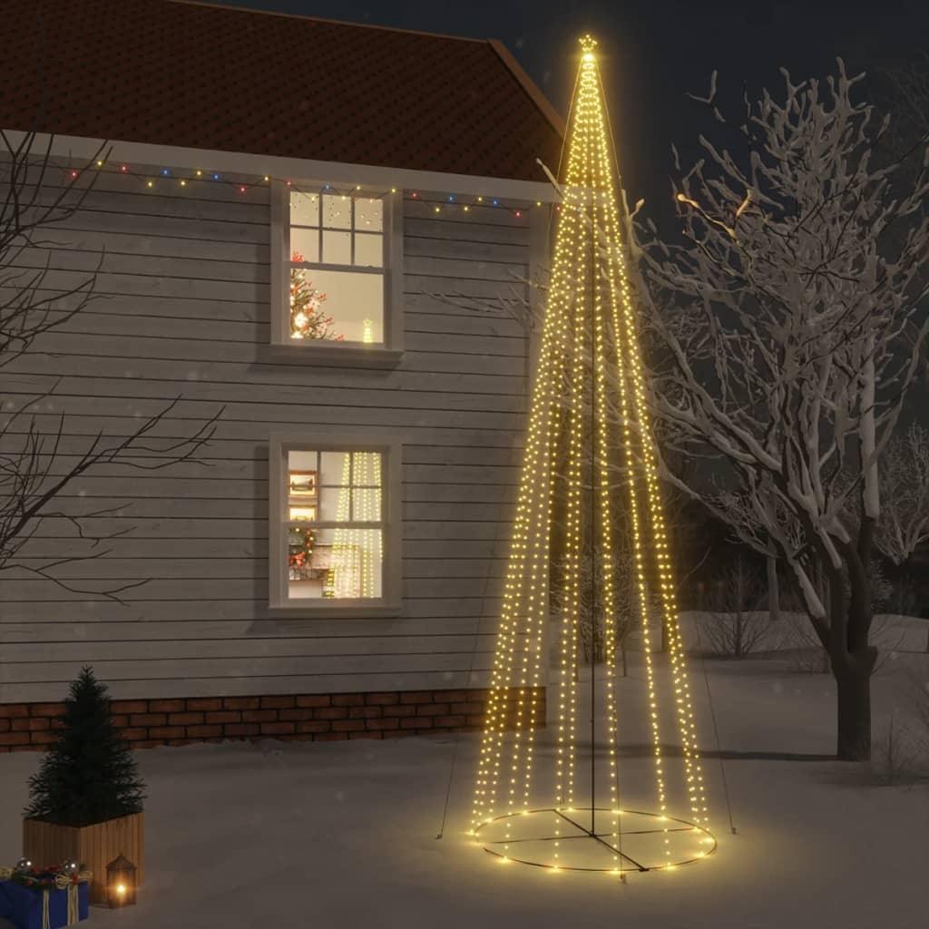 Christmas Cone Tree Warm White 1134 LEDs 8x26 ft at Set Shop and Smile