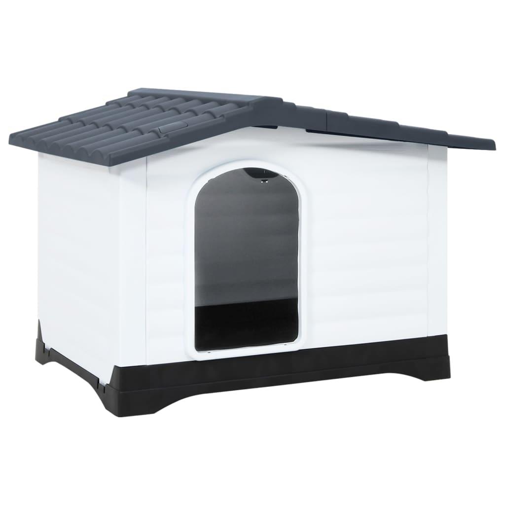Dog House Gray 35.6"x26.8"x26" Polypropylene at Set Shop and Smile