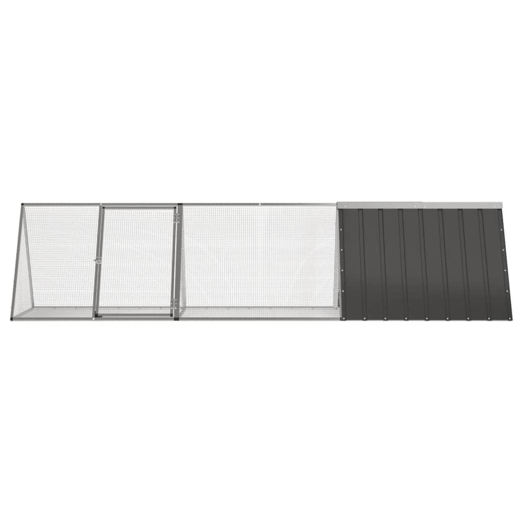 Rabbit Cage Anthracite 119.1"x31.7"x28" Galvanized Steel at Set Shop and Smile