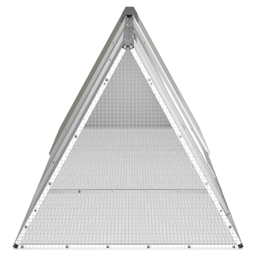Rabbit Cage Gray 119.1"x31.7"x28" Galvanized Steel at Set Shop and Smile
