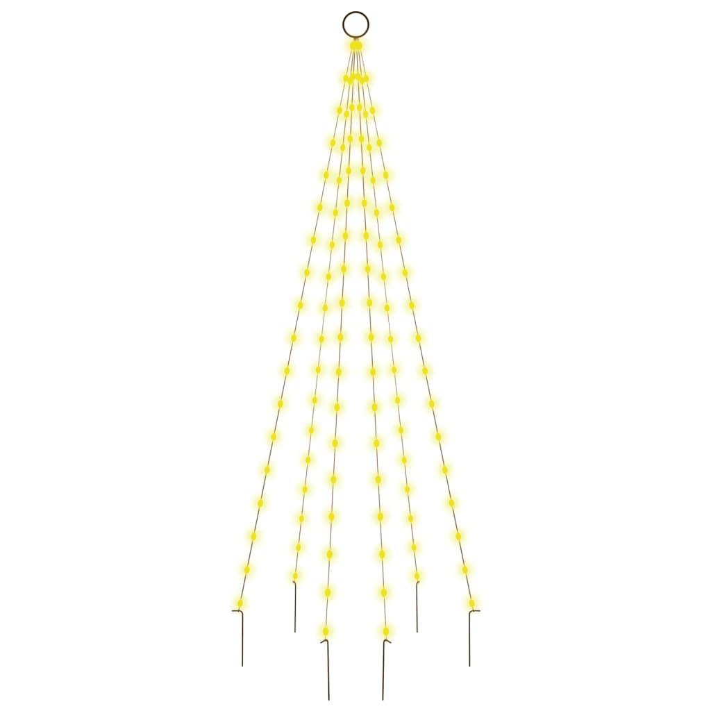 Christmas Tree on Flagpole Warm White 108 LEDs 6 ft at Set Shop and Smile