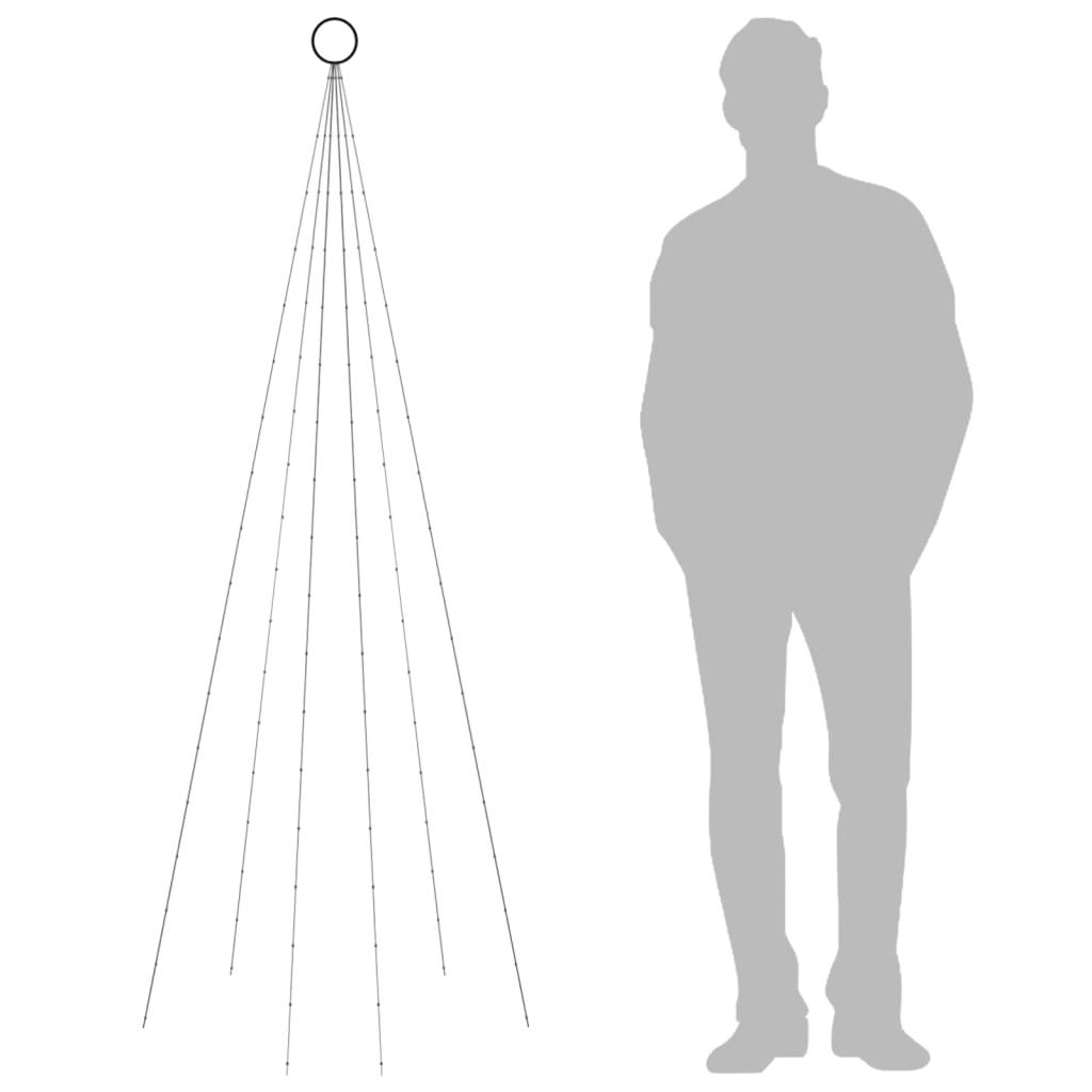 Christmas Tree on Flagpole Warm White 108 LEDs 6 ft at Set Shop and Smile