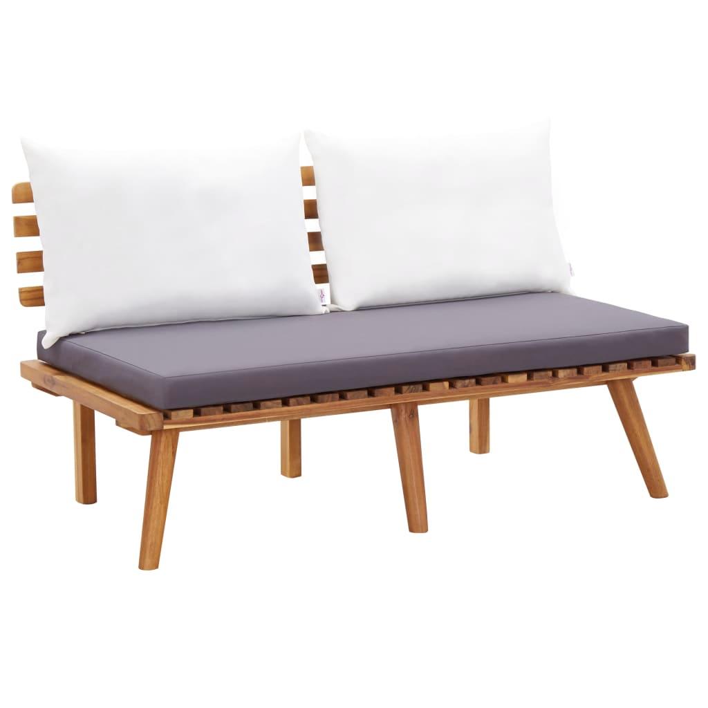 4 Piece Patio Lounge Set with Cushions Solid Wood Acacia at Set Shop and Smile