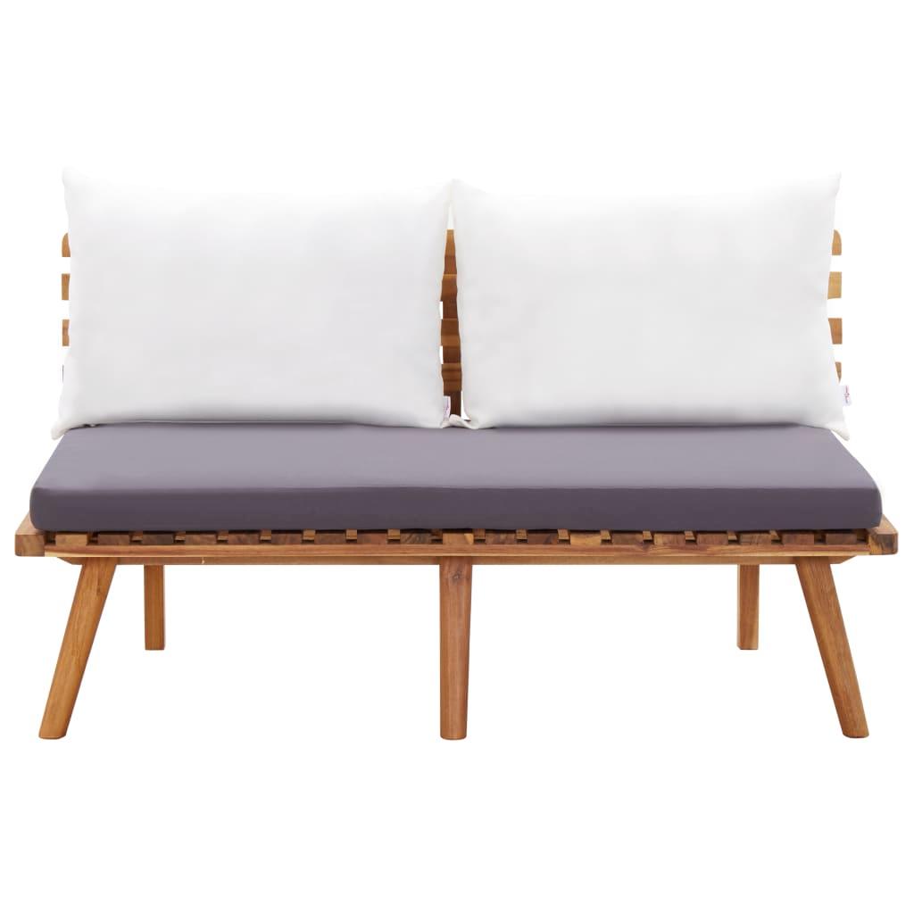 4 Piece Patio Lounge Set with Cushions Solid Wood Acacia at Set Shop and Smile