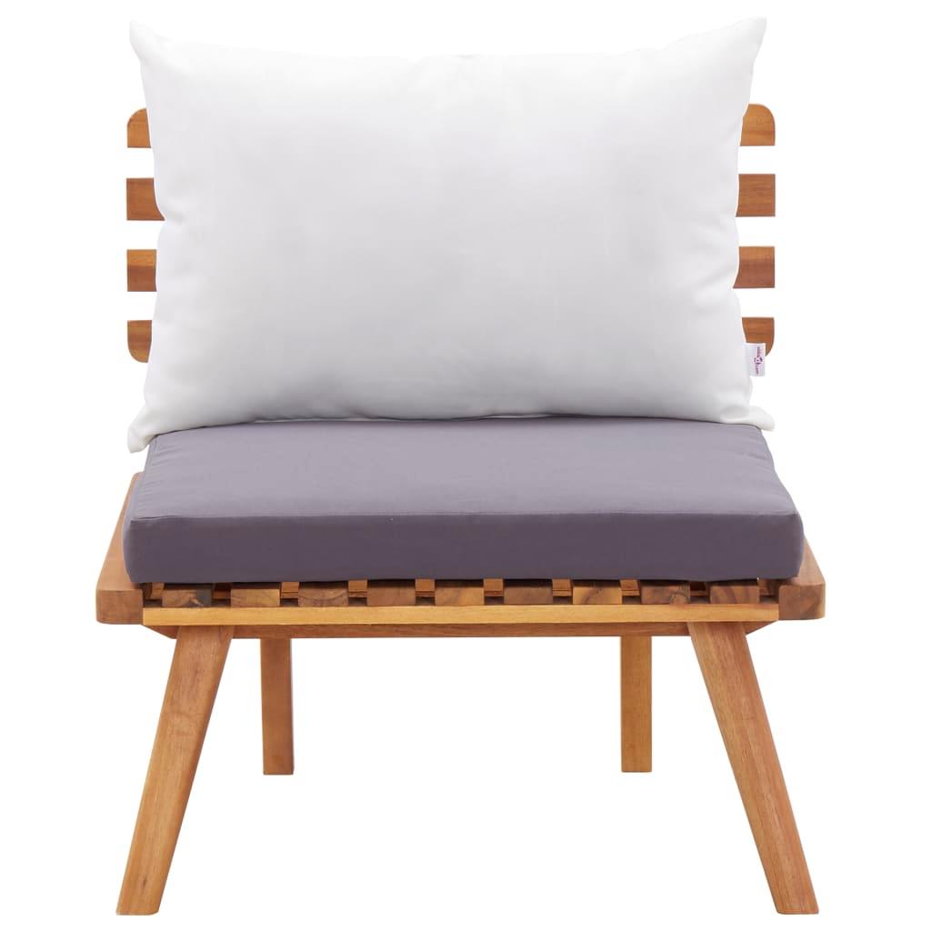 4 Piece Patio Lounge Set with Cushions Solid Wood Acacia at Set Shop and Smile