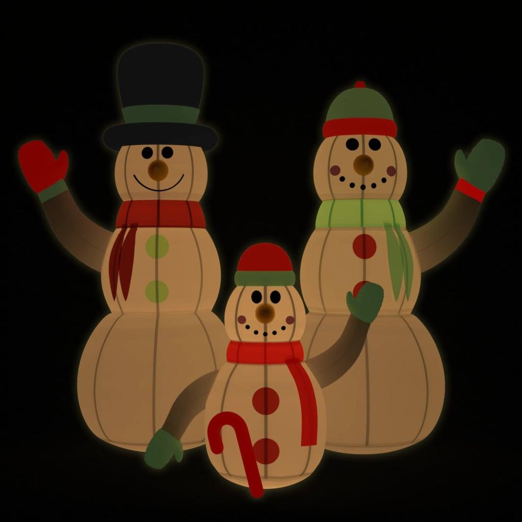 Inflatable Snowman Family with LEDs 16 ft at Set Shop and Smile