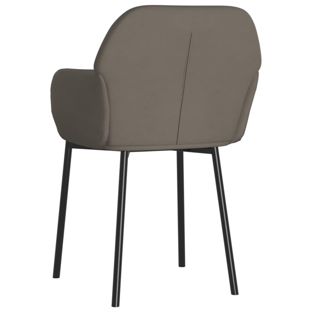 Dining Chairs 2 pcs Dark Gray Velvet at Set Shop and Smile