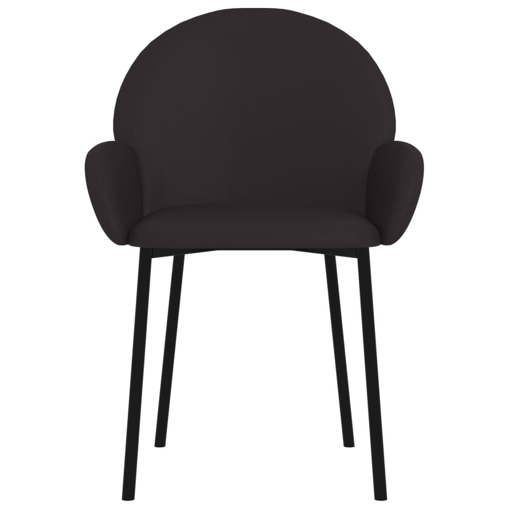 Dining Chairs 2 pcs Black Faux Leather at Set Shop and Smile