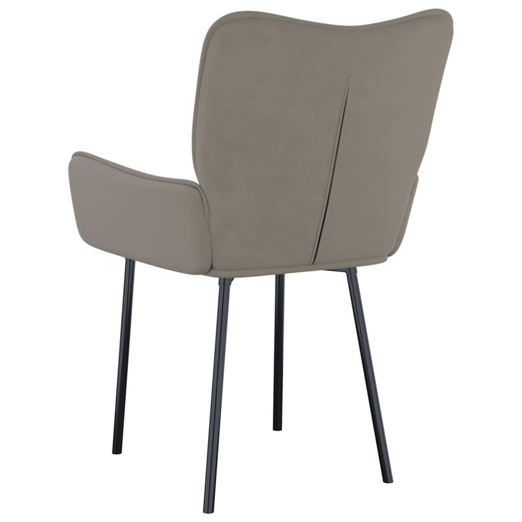 Dining Chairs 2 pcs Light Gray Velvet at Set Shop and Smile