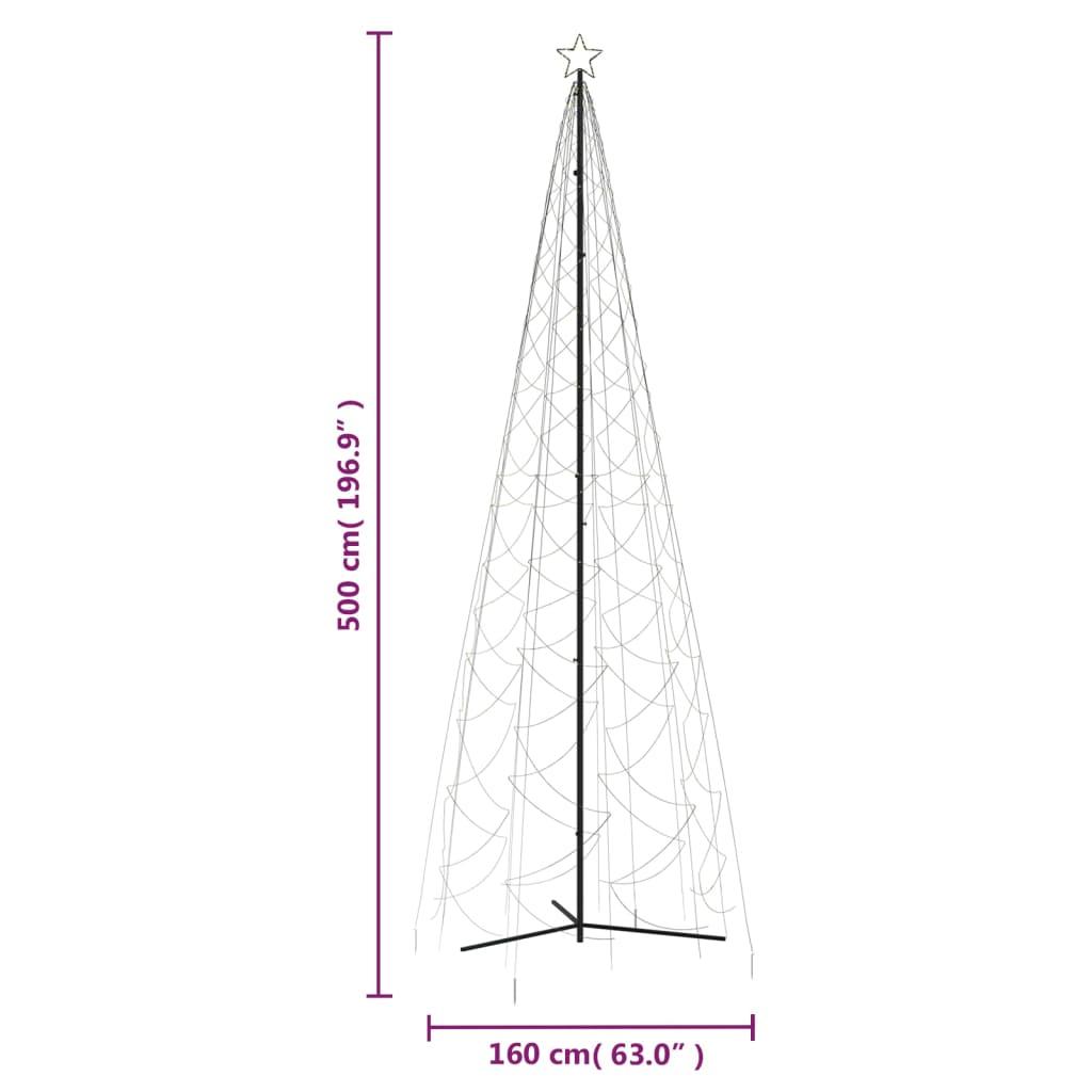 Christmas Cone Tree Warm White 1400 LEDs 5x16 ft at Set Shop and Smile
