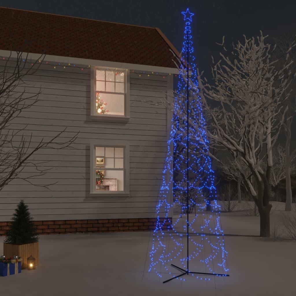 Christmas Cone Tree Blue 3000 LEDs 8x26 ft at Set Shop and Smile