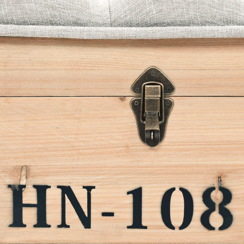 Storage Bench 43.3" Solid Wood Fir at Set Shop and Smile