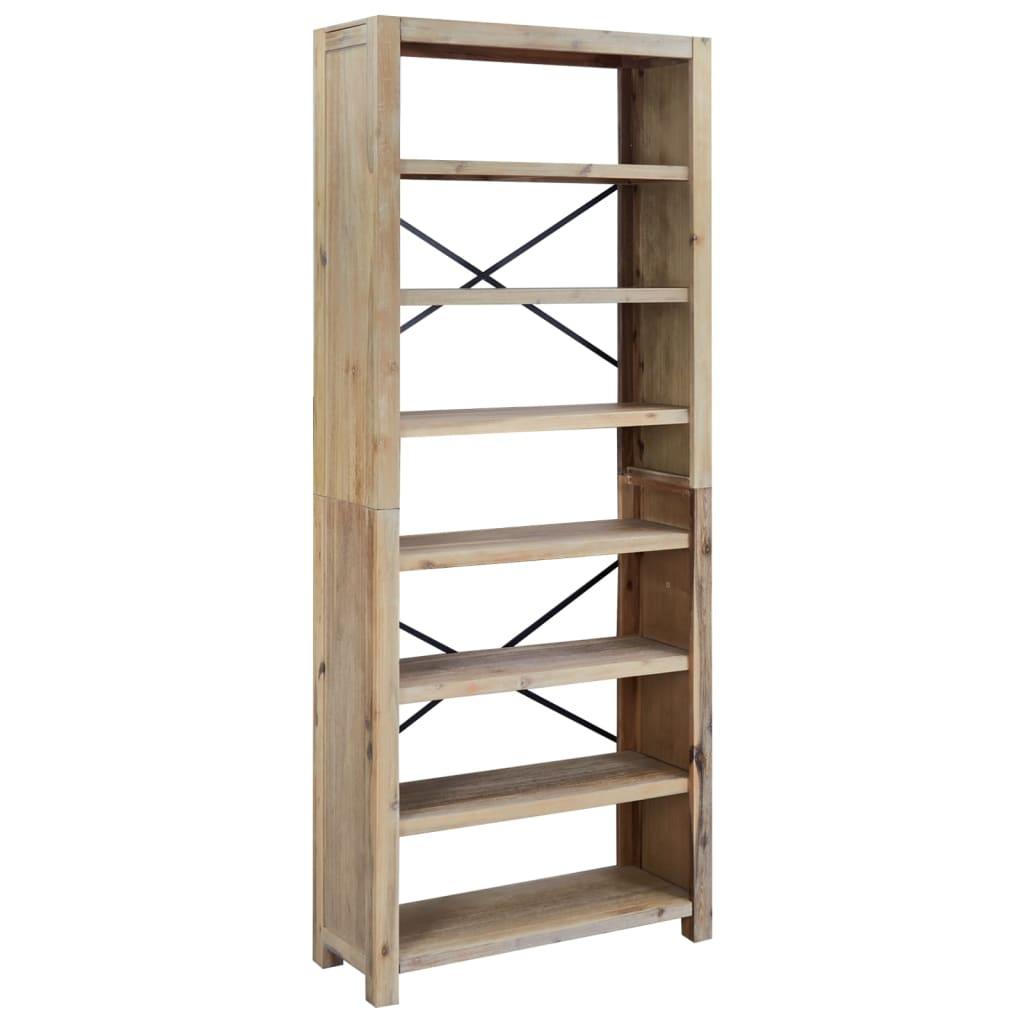 7-Tier Bookcase 31.5"x11.8"x78.7" Solid Wood Acacia at Set Shop and Smile