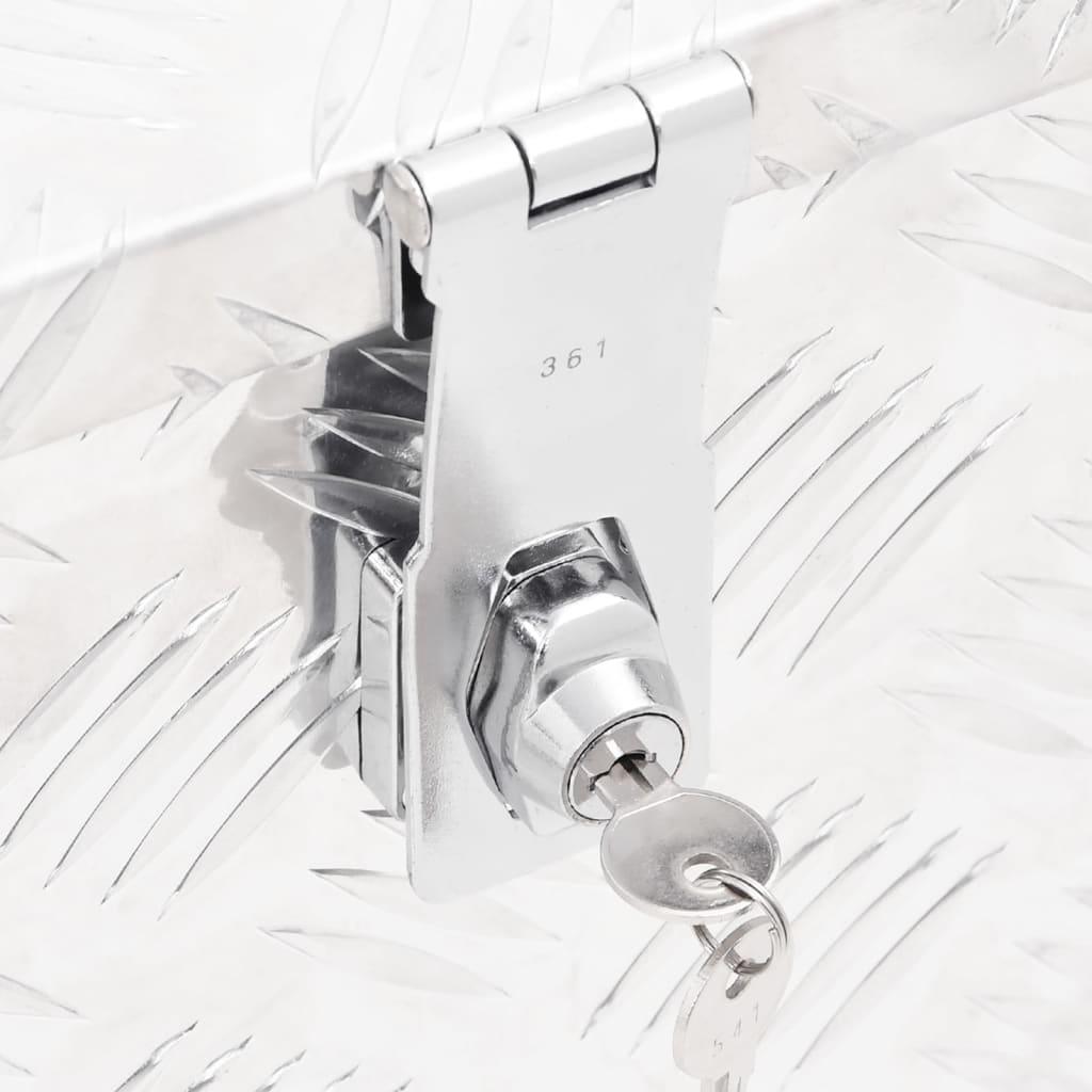 Storage Box Silver 23.6"x9.3"x9.1" Aluminum at Set Shop and Smile