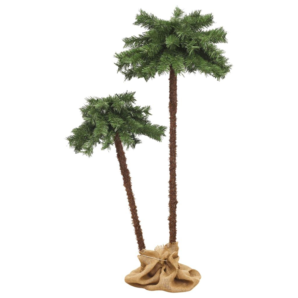 Artificial Double Palm Tree with LEDs 35.4"&59.1" at Set Shop and Smile