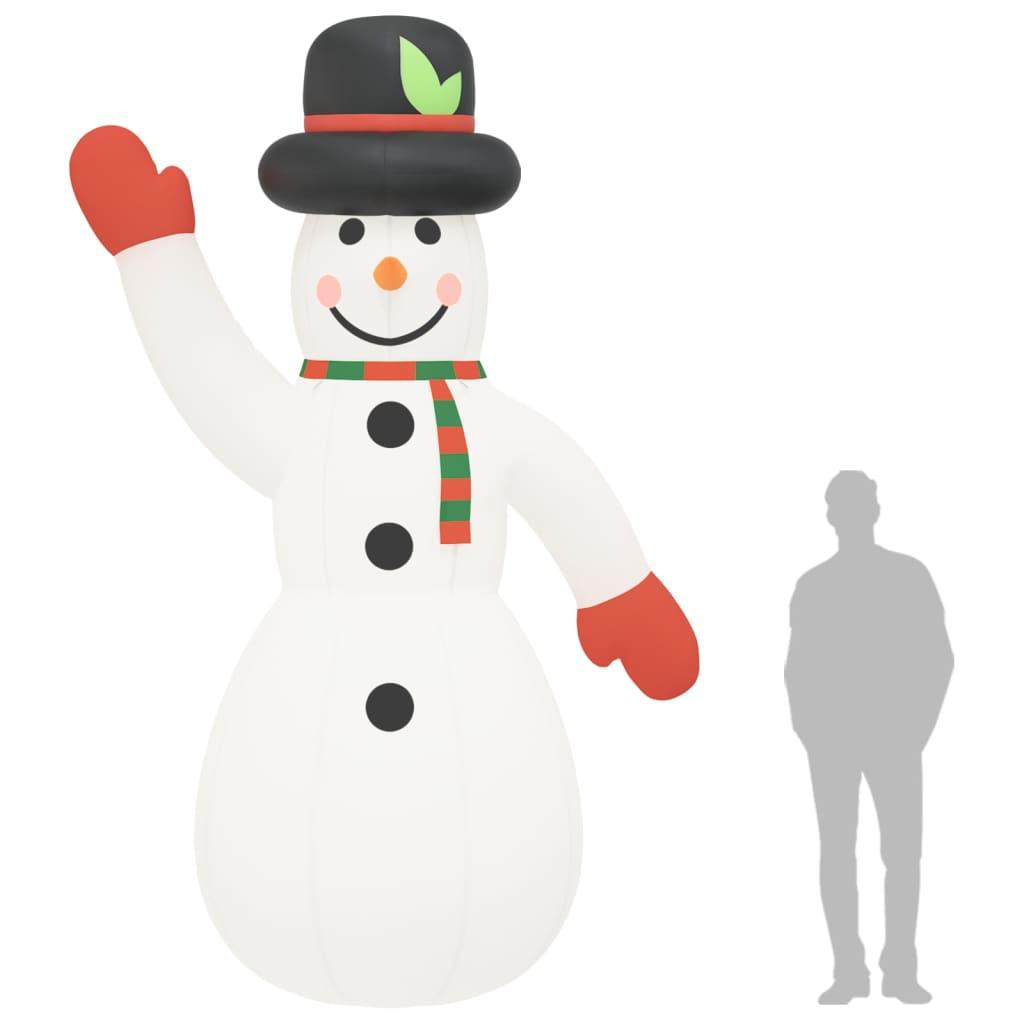 Christmas Inflatable Snowman with LEDs 145.7" at Set Shop and Smile