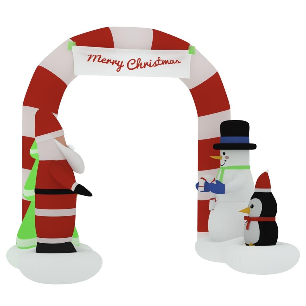 Christmas Inflatable Santa & Snowman Arch Gate LED 102.4" at Set Shop and Smile