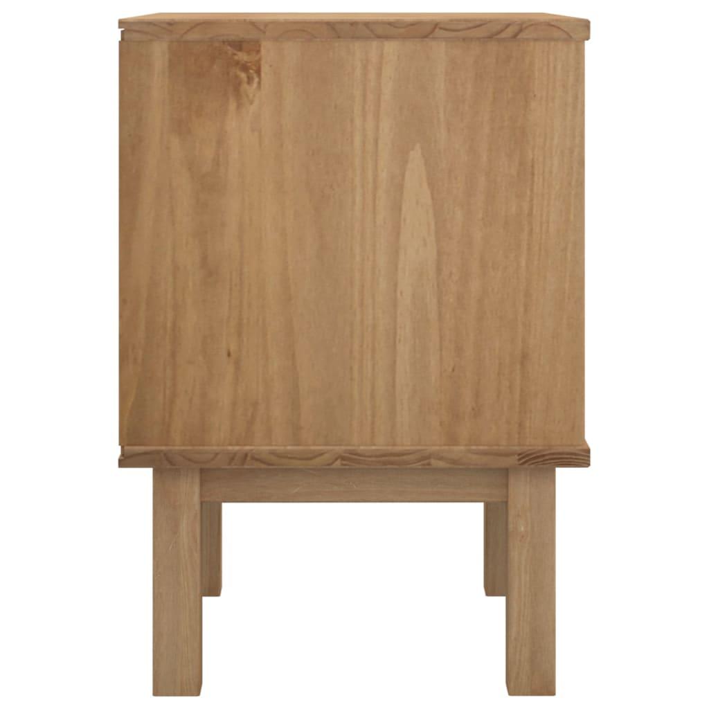 Bedside Cabinet OTTA Brown&Gray 18.1"x15.6"x22.4" Solid Wood Pine at Set Shop and Smile