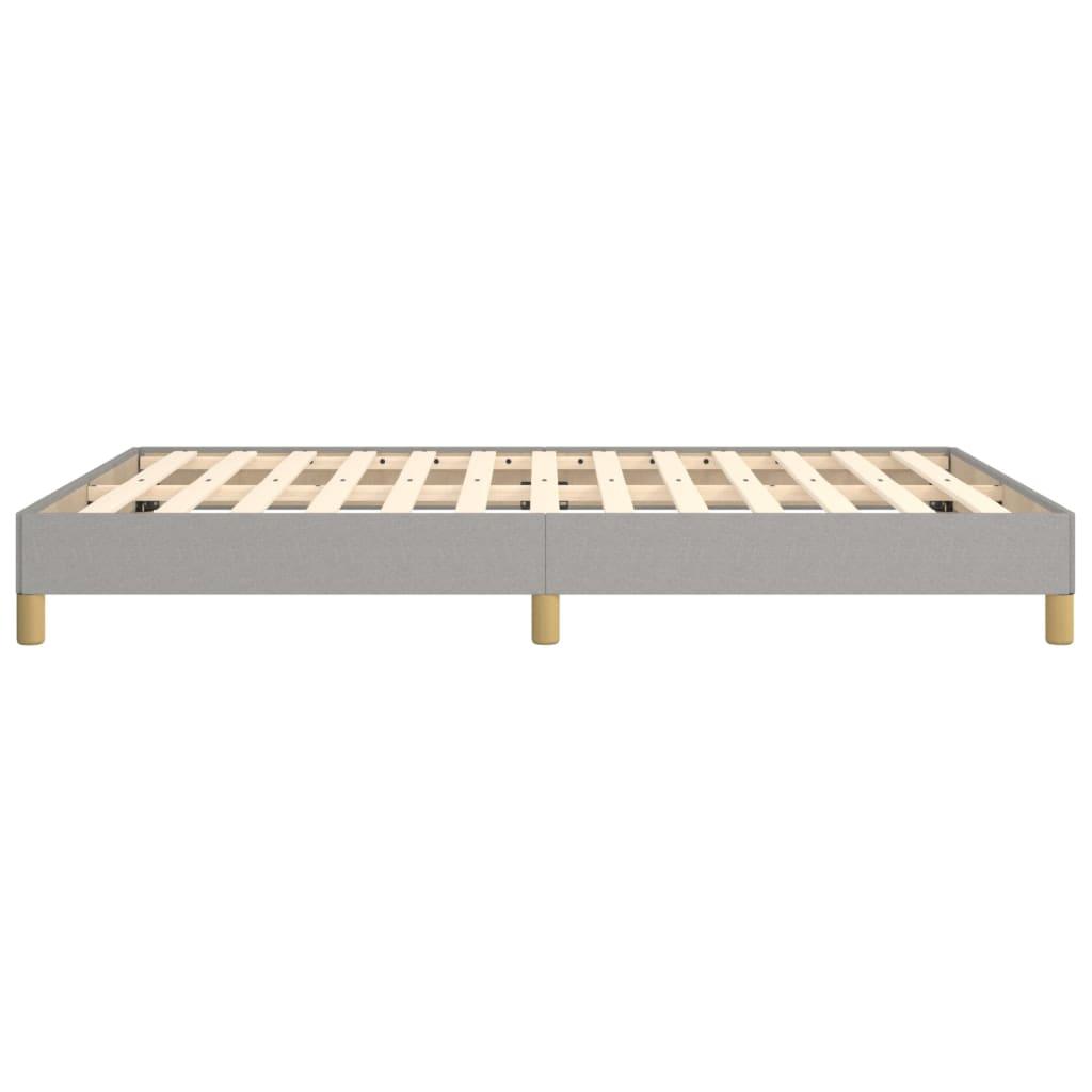 Bed Frame Light Gray 59.8"x79.9" Queen Fabric at Set Shop and Smile