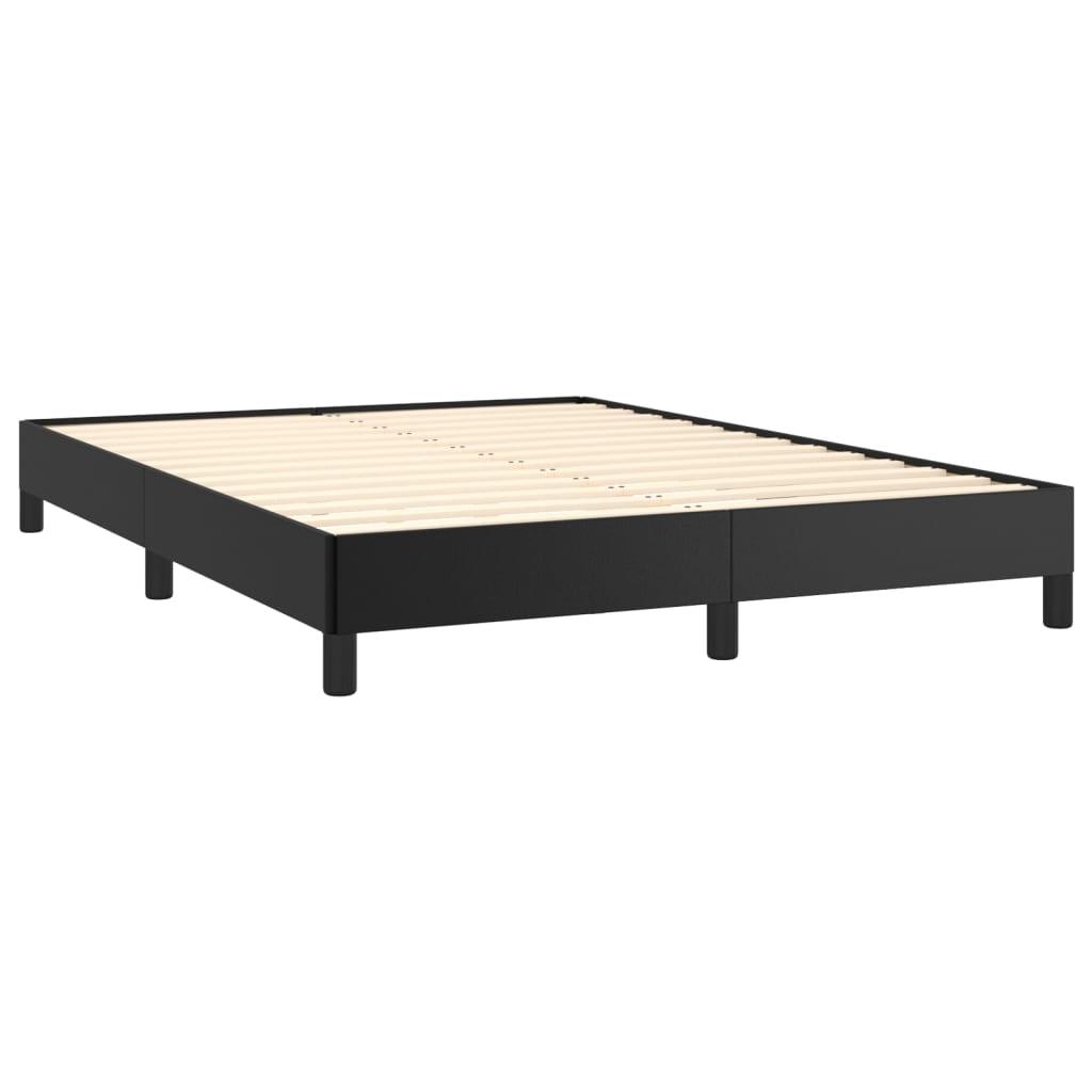 Bed Frame Black 53.9"x74.8" Full Faux Leather at Set Shop and Smile