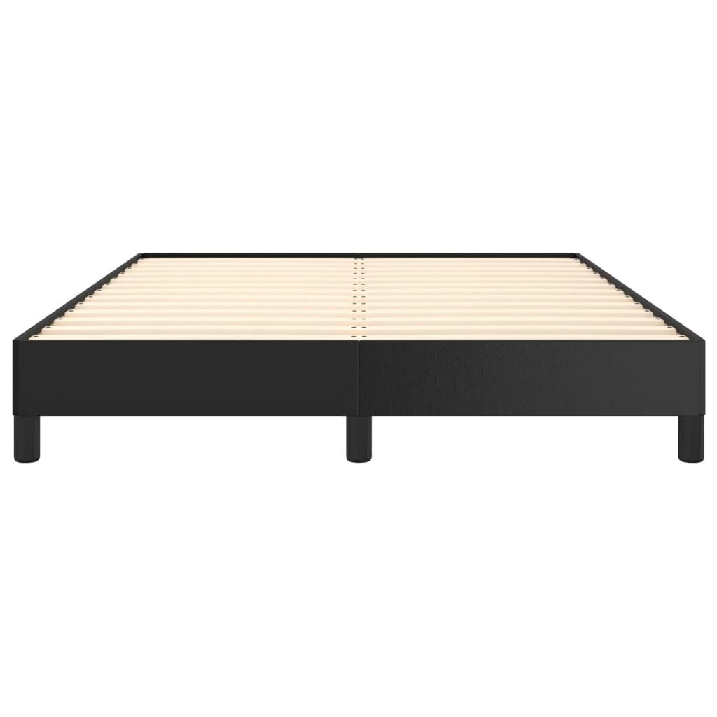Bed Frame Black 53.9"x74.8" Full Faux Leather at Set Shop and Smile
