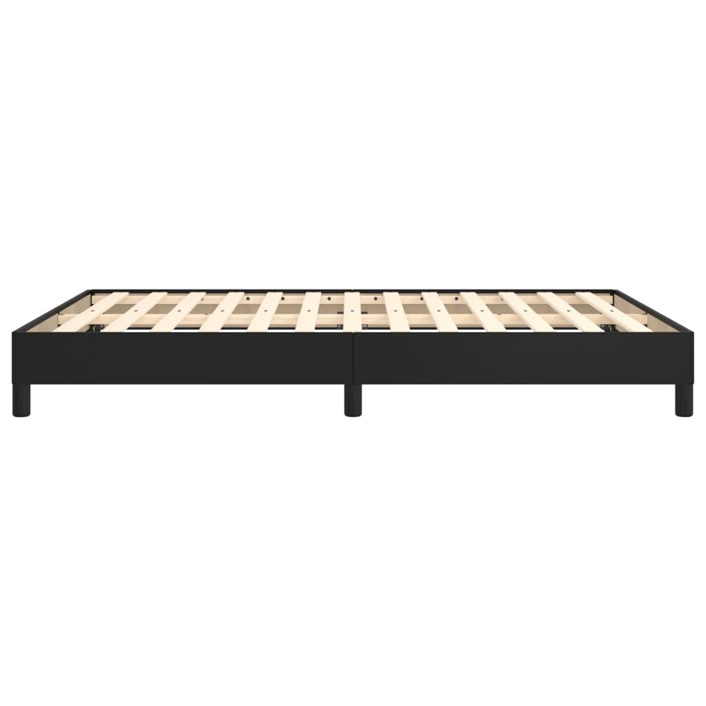 Bed Frame Black 53.9"x74.8" Full Faux Leather at Set Shop and Smile