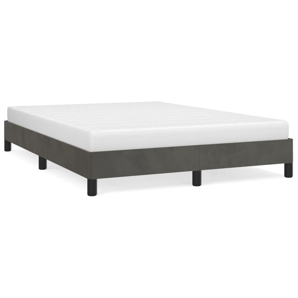 Bed Frame Dark Gray 53.9"x74.8" Full Velvet at Set Shop and Smile