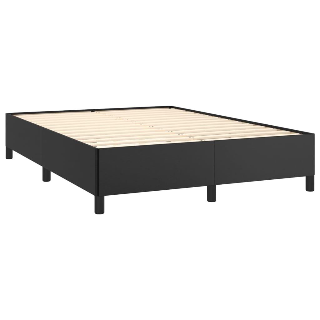 Bed Frame Black 59.8"x79.9" Queen Faux Leather at Set Shop and Smile