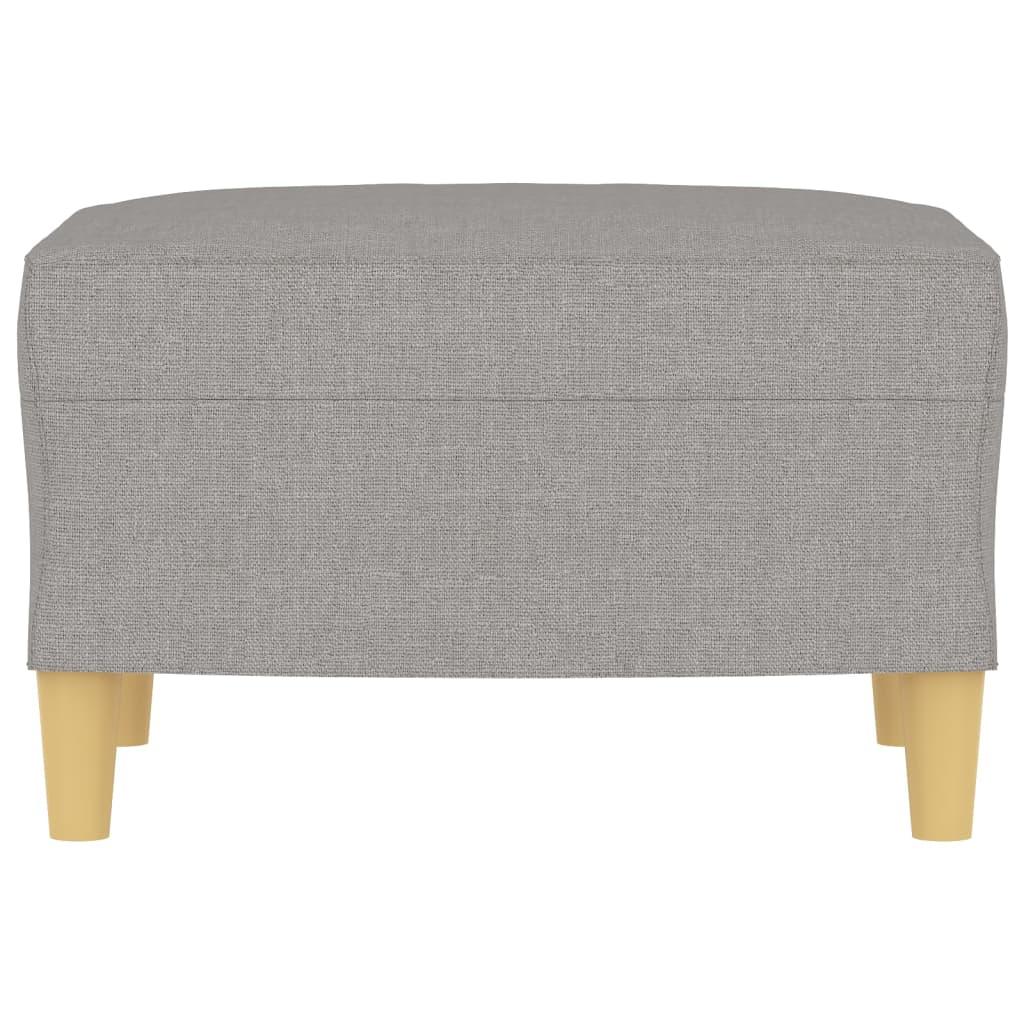 Footstool Light Gray 23.6"x19.7"x16.1" Fabric at Set Shop and Smile