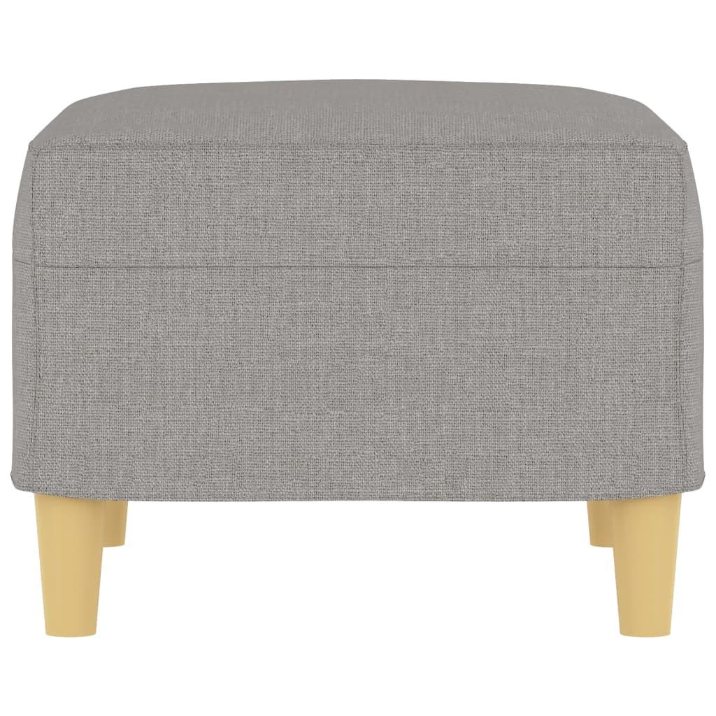 Footstool Light Gray 23.6"x19.7"x16.1" Fabric at Set Shop and Smile