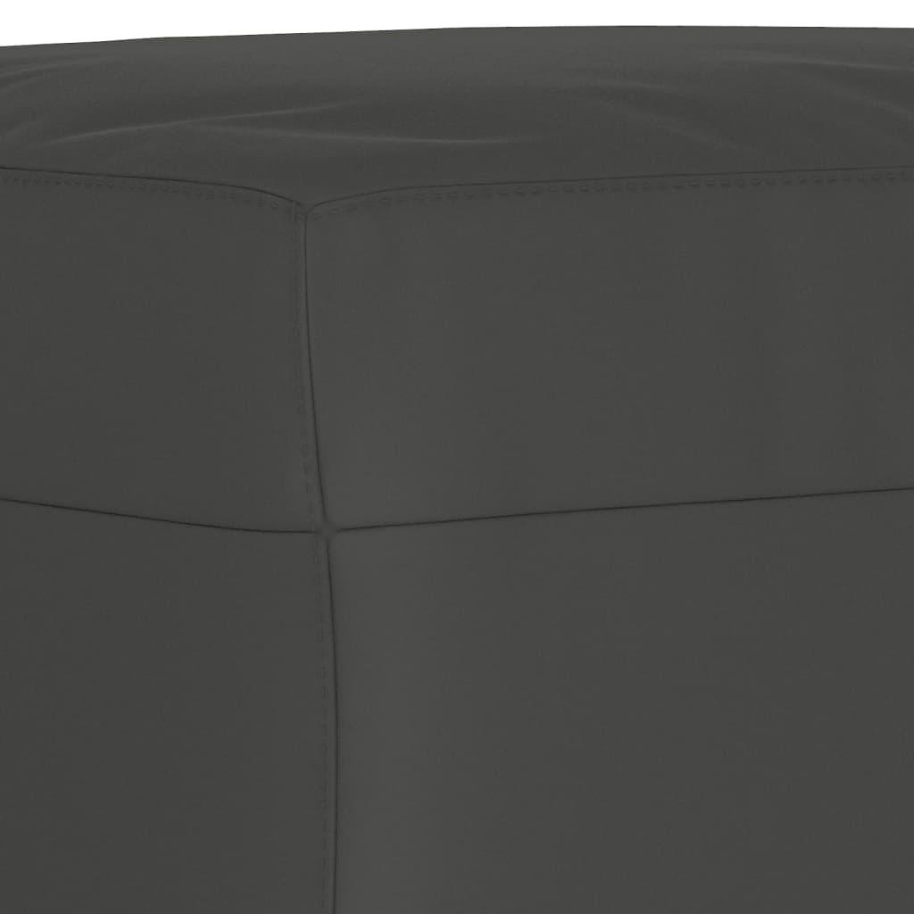 Footstool Dark Gray 23.6"x19.7"x16.1" Microfiber Fabric at Set Shop and Smile