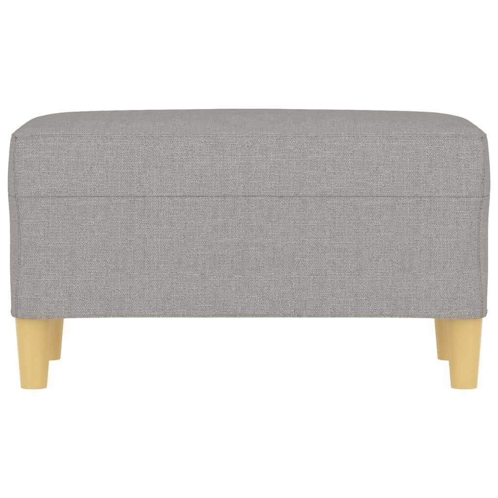 Bench Light Gray 27.6"x13.8"x16.1" Fabric at Set Shop and Smile