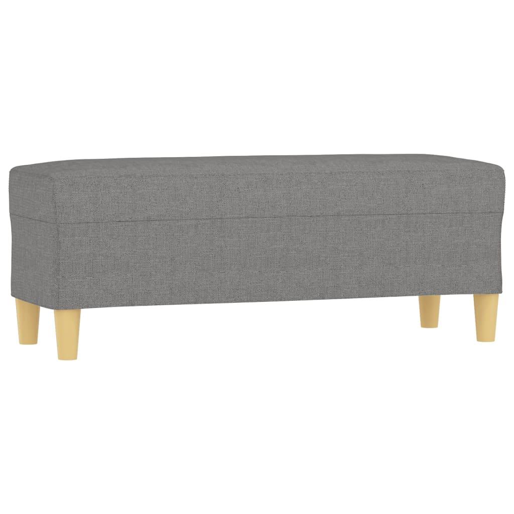 Bench Dark Gray 39.4"x13.8"x16.1" Fabric at Set Shop and Smile