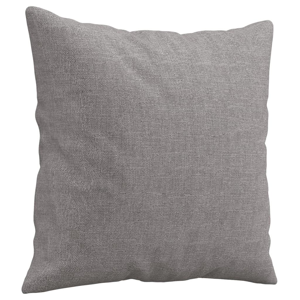 Throw Pillows 2 pcs Light Gray 15.7"x15.7" Fabric at Set Shop and Smile