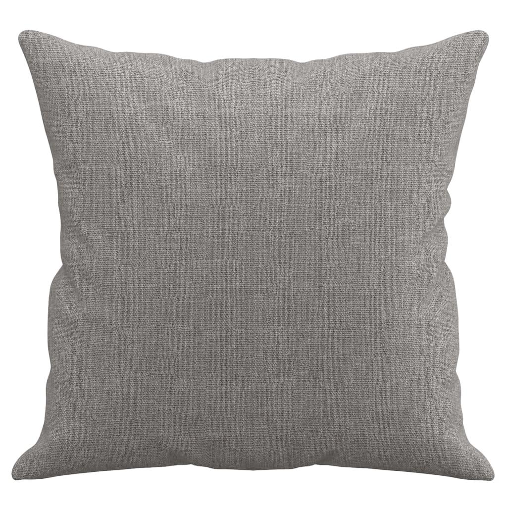 Throw Pillows 2 pcs Light Gray 15.7"x15.7" Fabric at Set Shop and Smile