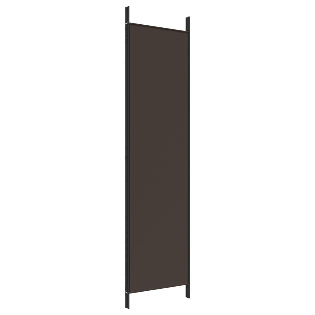 3-Panel Room Divider Brown 59.1"x78.7" Fabric at Set Shop and Smile