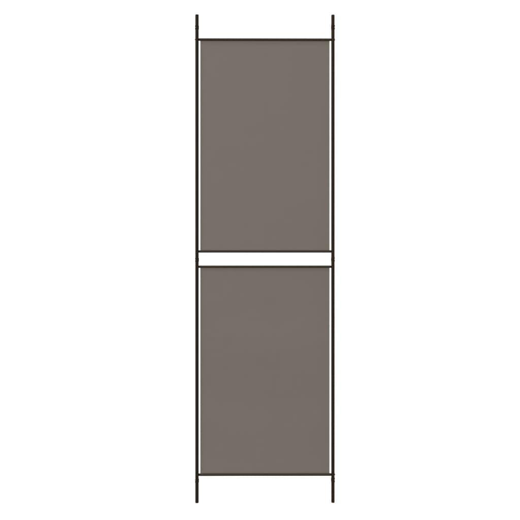 5-Panel Room Divider Anthracite 98.4"x78.7" Fabric at Set Shop and Smile