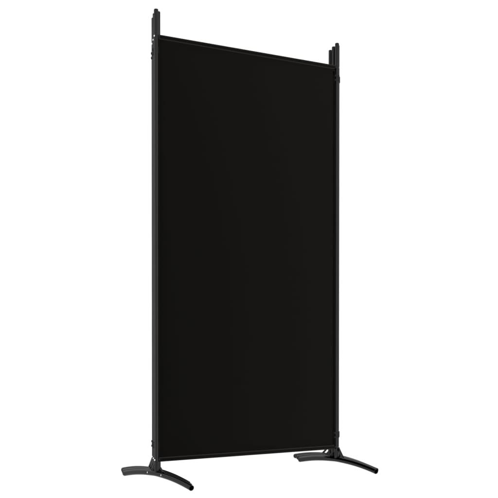6-Panel Room Divider Black 204.7"x70.9" Fabric at Set Shop and Smile