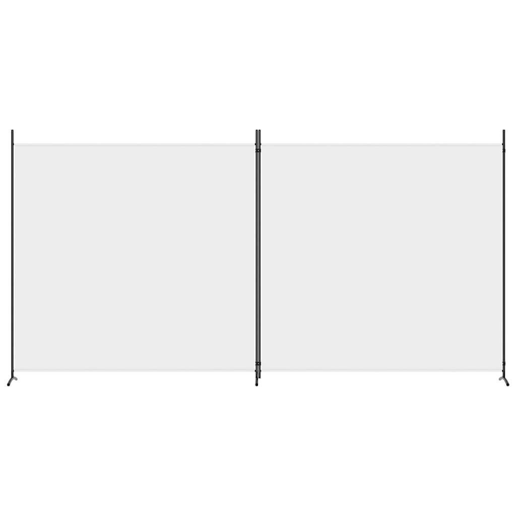 2-Panel Room Divider White 137"x70.9" Fabric at Set Shop and Smile