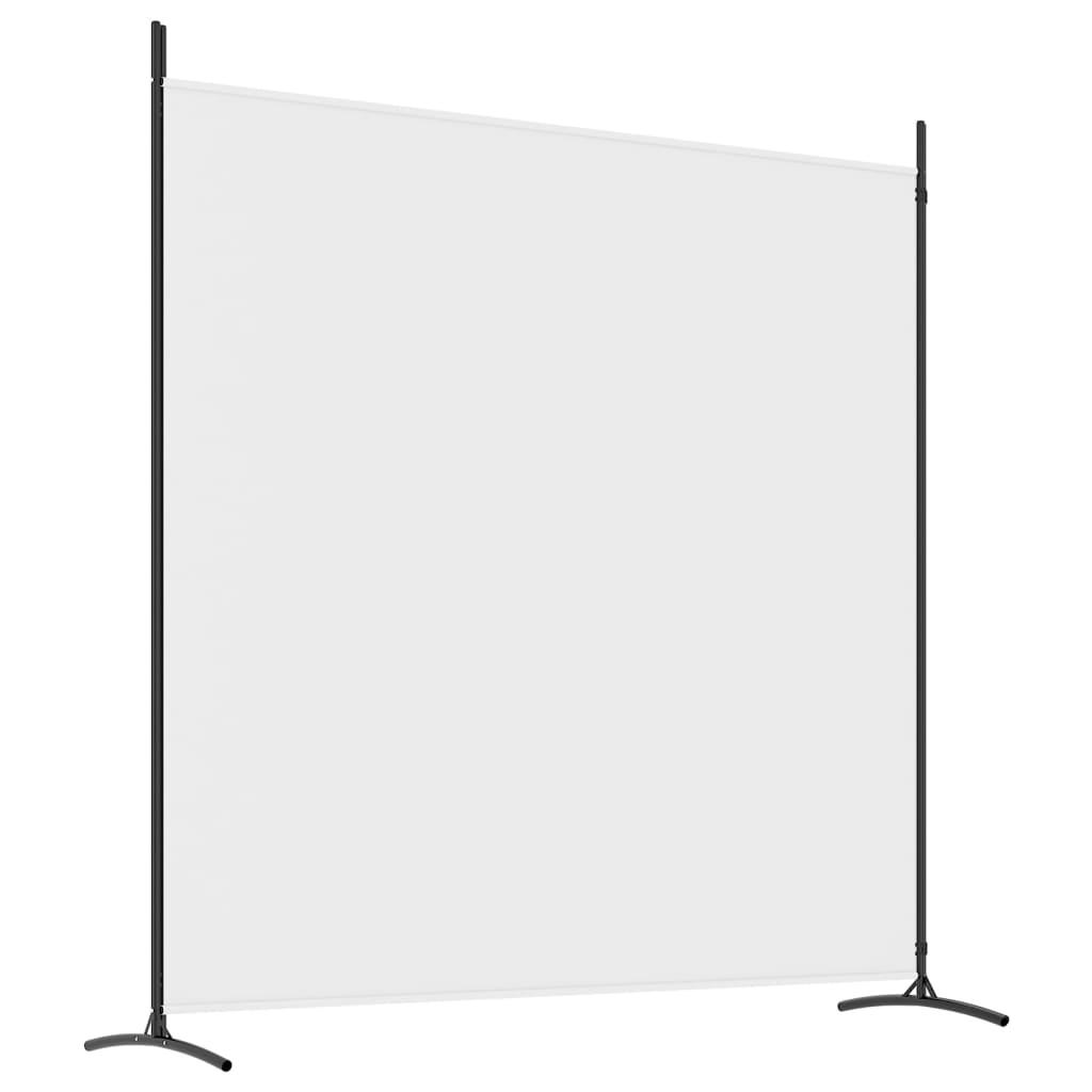 2-Panel Room Divider White 137"x70.9" Fabric at Set Shop and Smile