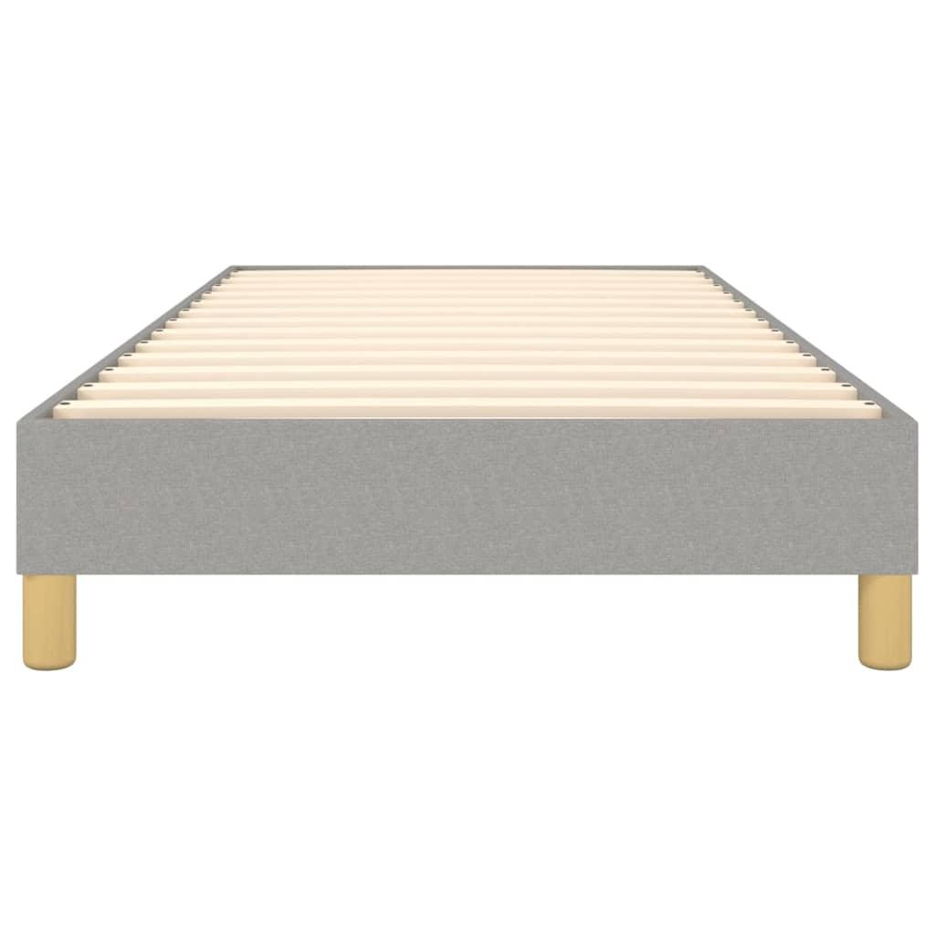 Box Spring Bed Frame Light Gray 39.4"x79.9" Twin XL Fabric at Set Shop and Smile