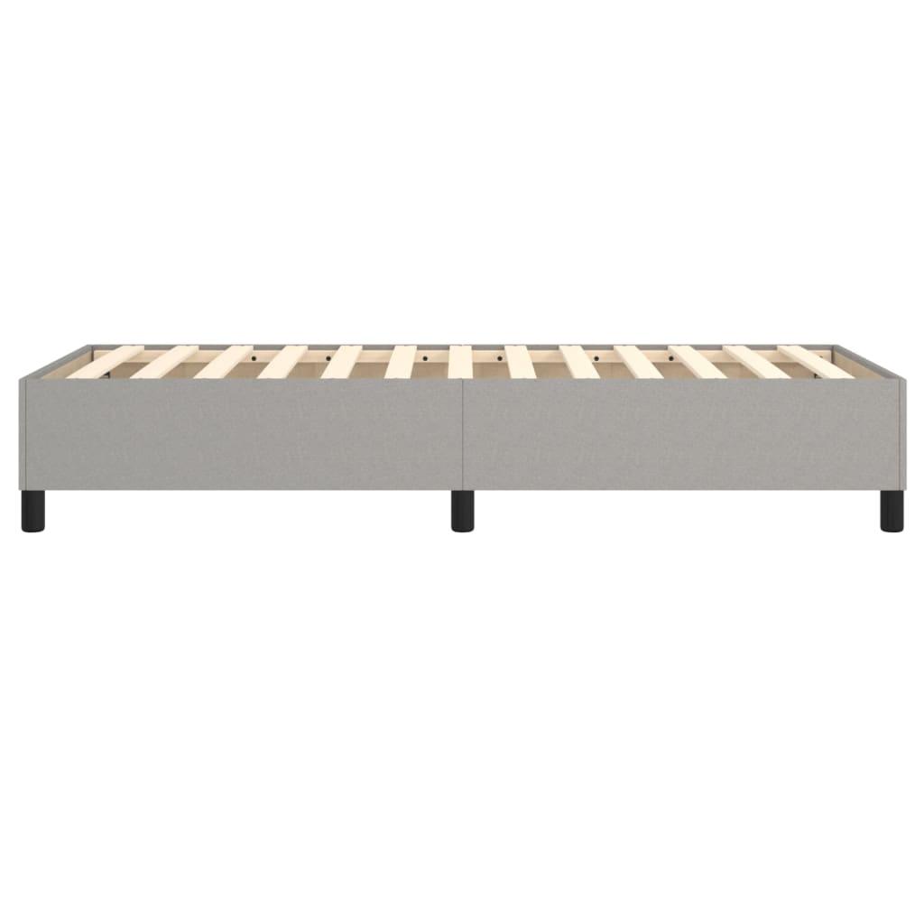 Box Spring Bed Frame Light Gray 39.4"x74.8" Twin Fabric at Set Shop and Smile