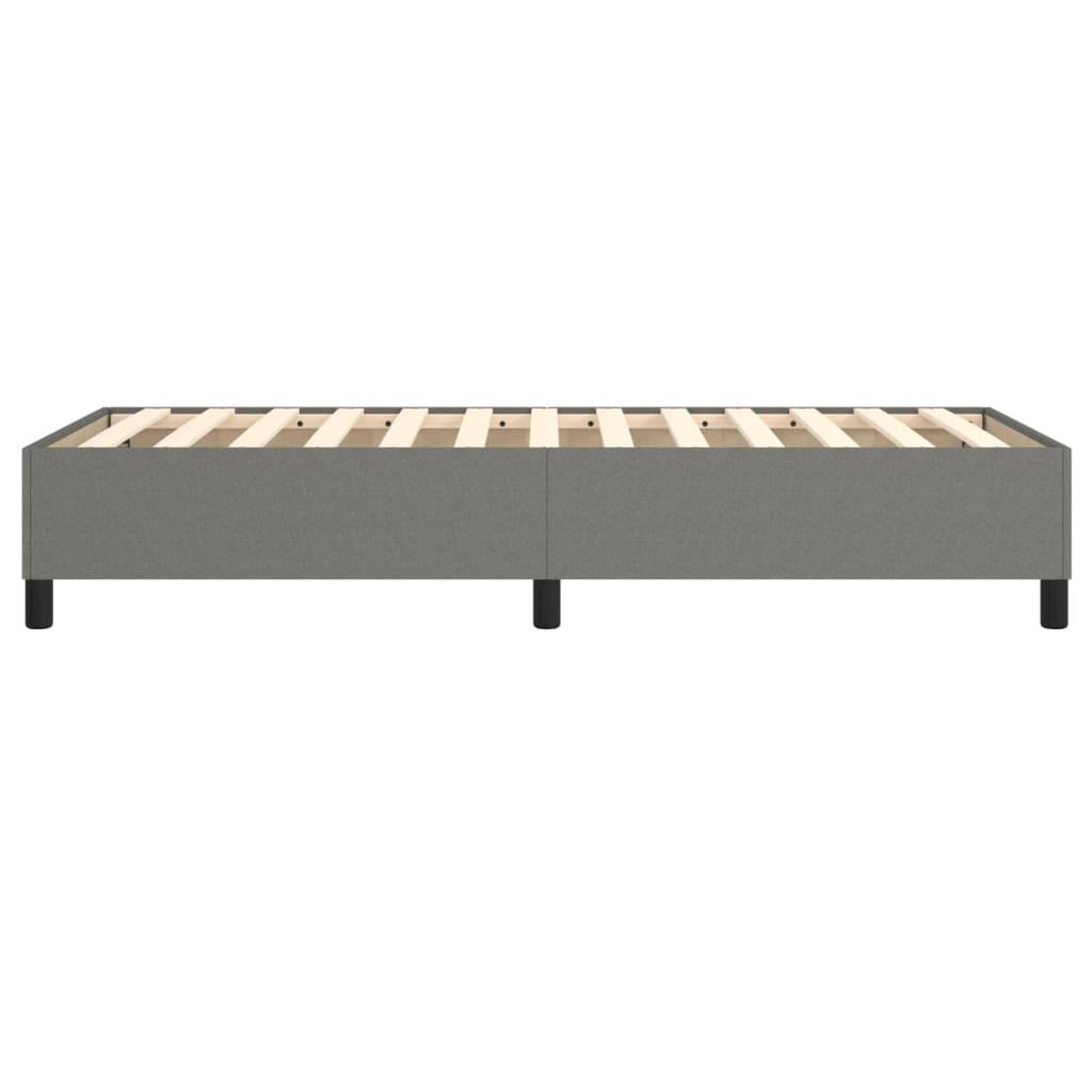 Box Spring Bed Frame Dark Gray 39.4"x74.8" Twin Fabric at Set Shop and Smile