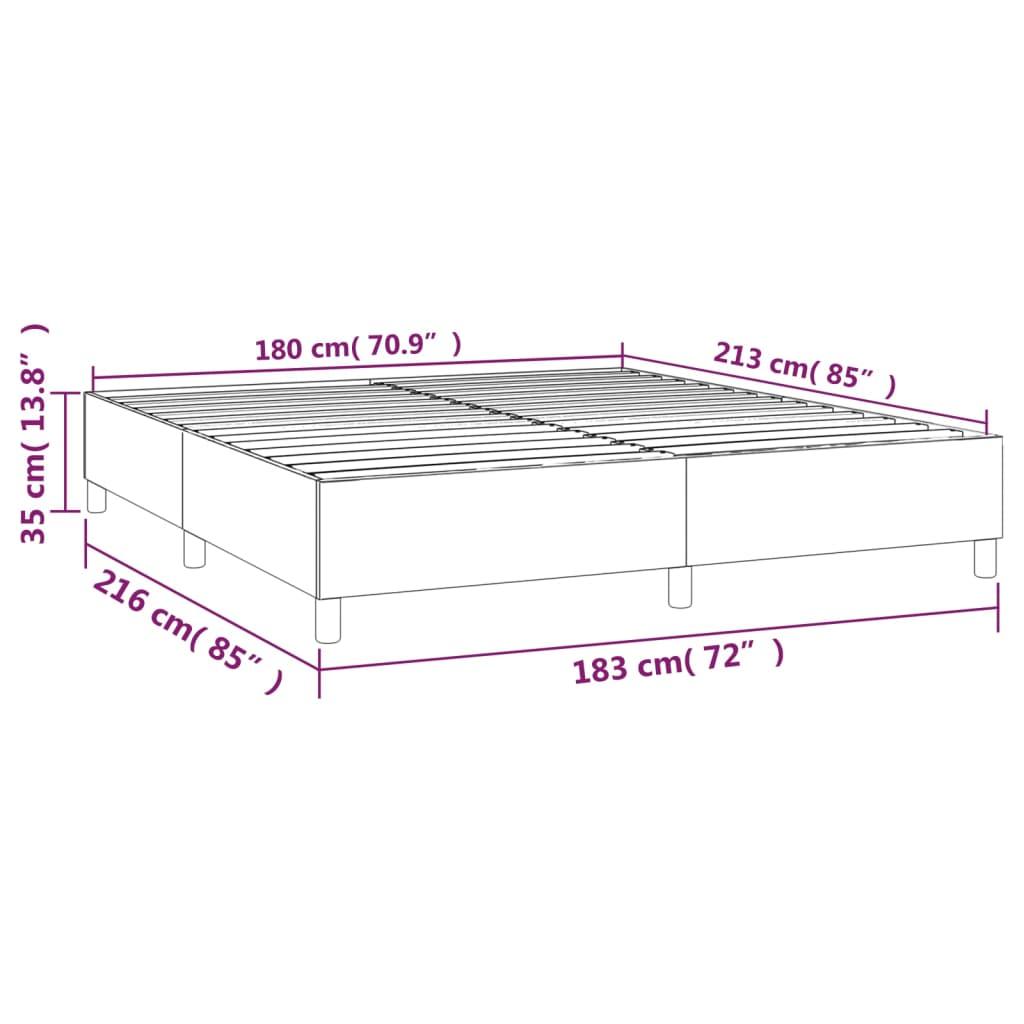 Box Spring Bed Frame Dark Gray 72"x83.9" California King Velvet at Set Shop and Smile