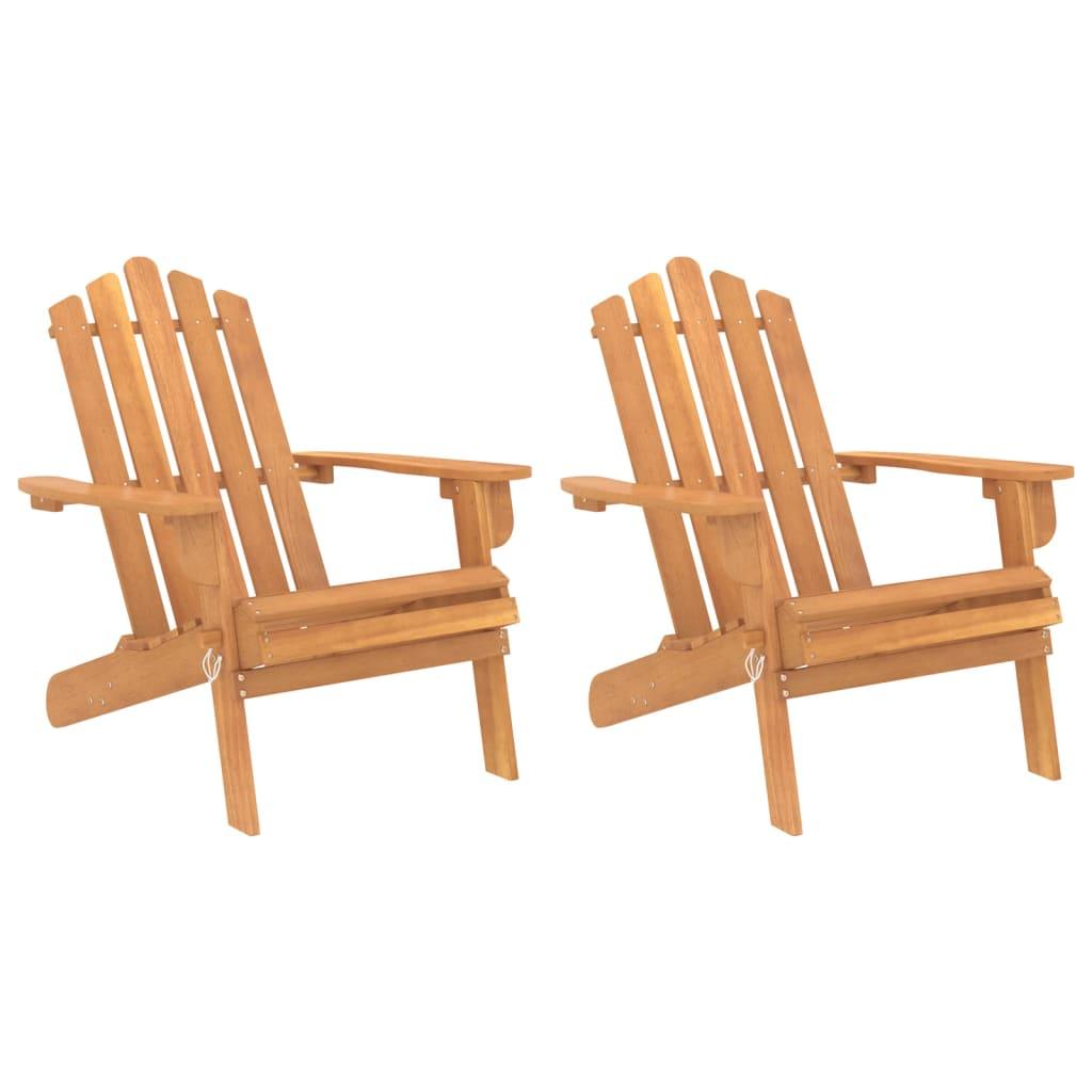 Patio Adirondack Chairs 2 pcs Solid Wood Acacia at Set Shop and Smile